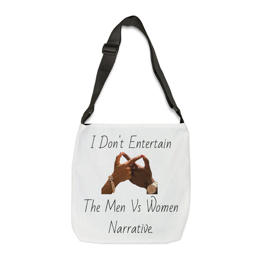 No Men vs Women Adjustable Tote Bag
